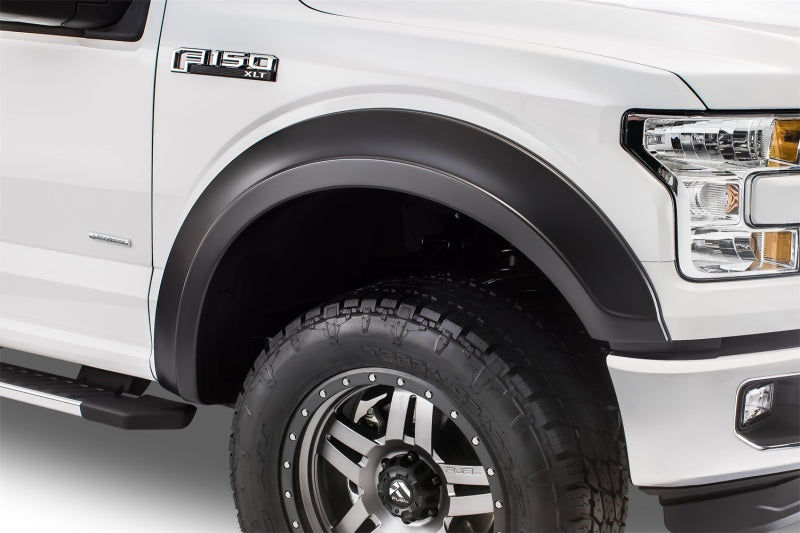 Bushwacker 15-17 Ford F-150 Styleside Extend-A-Fender Style Flares 4pc 67.1/78.9/97.6in Bed - Black 20936-02