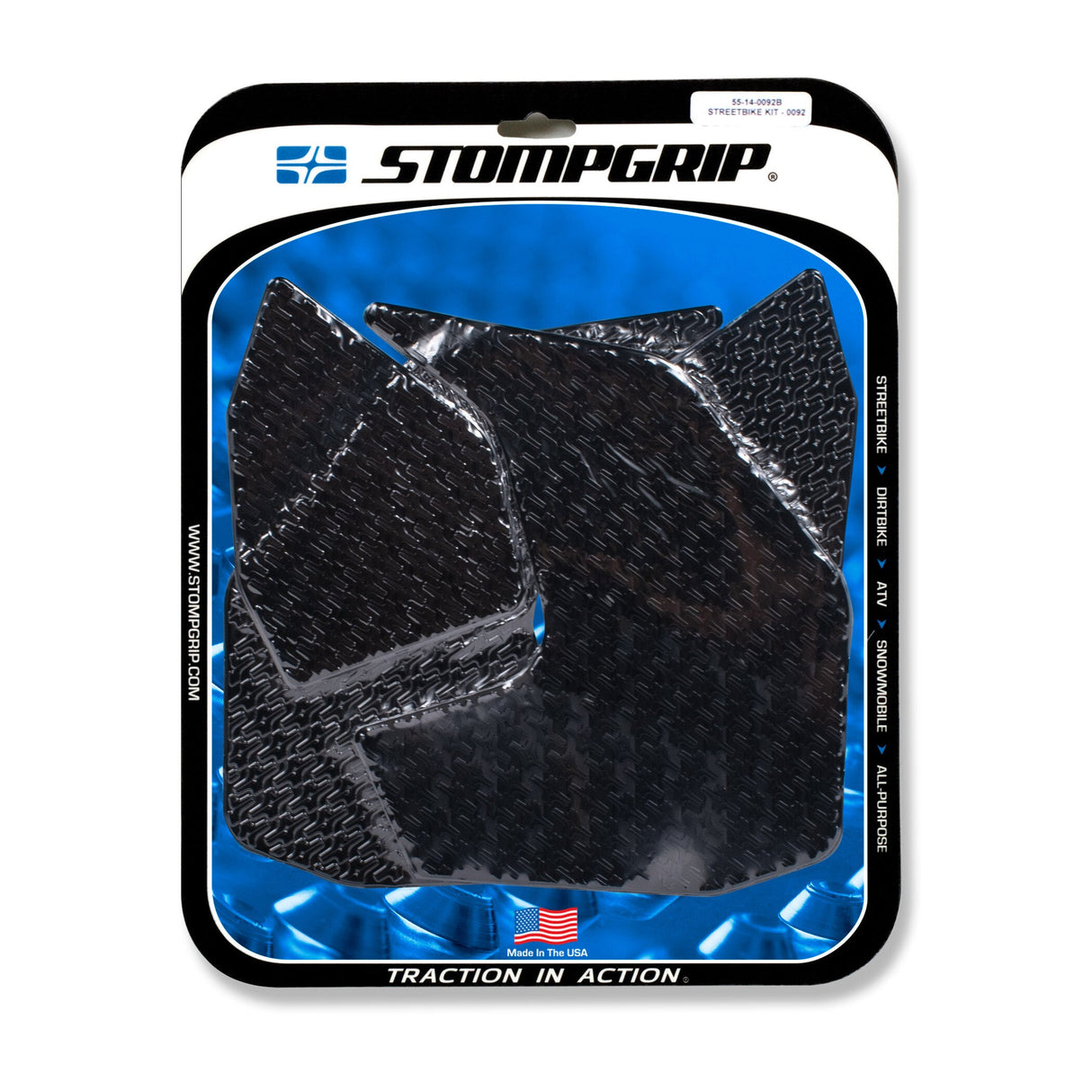 STOMPGRIP Tank Pad Kit Icon Black 55-14-0092B