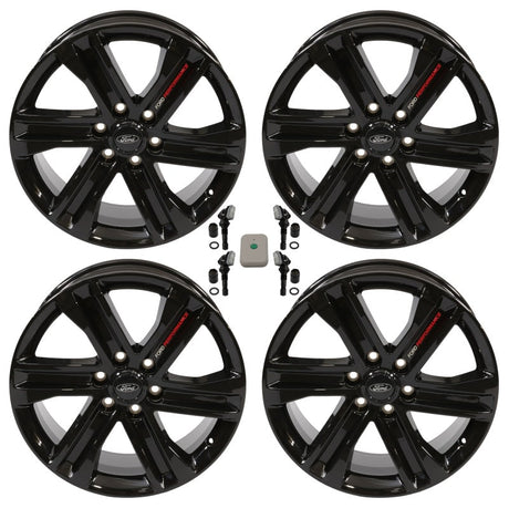 Ford Racing 15-22 F-150 20x8.5 Gloss Black Wheel Kit M-1007K-S2085F15B