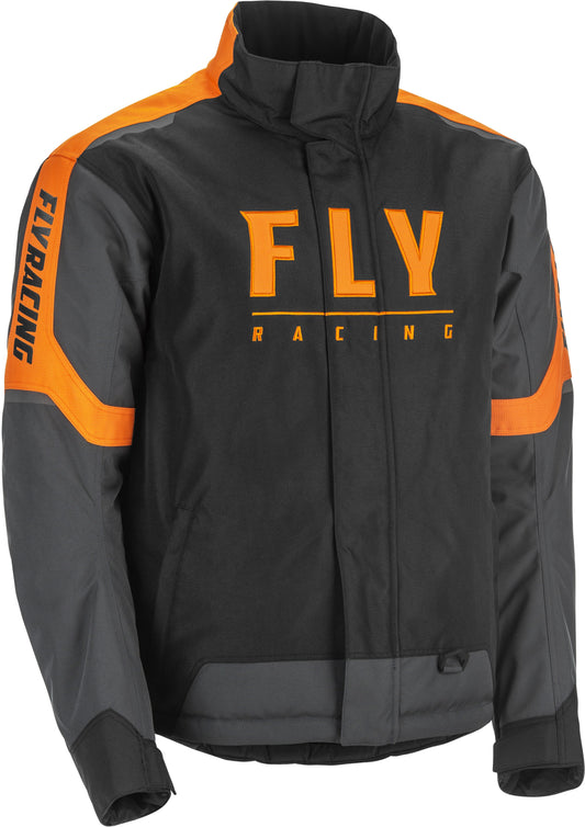 FLY RACING Outpost Jacket Black/Grey/Orange Lg 470-4142L