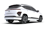 Rally Armor 2024 Hyundai Kona EV Black UR Mud Flap - White Logo MF113-UR-BLK-WH