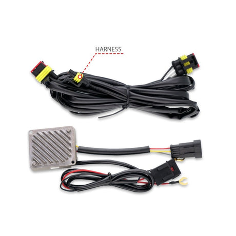 ANZO 19-22 Chevrolet Silverado 1500 LED Proj HL w/Lgt Bar SwBk Seq. Blk w/In. Light - Passenger Side 111566-R