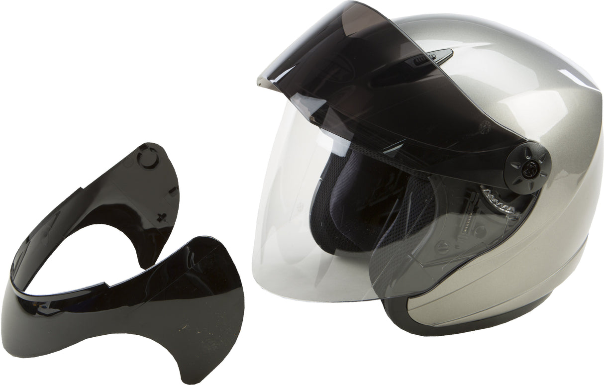 GMAX Gm17spc Open- Titanium Xs Flip Tint Shield 971-7473