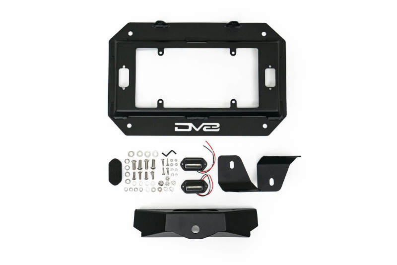 DV8 Offroad 18-22 Jeep Wrangler JL Spare Tire Delete Kit w/Light Mounts TSJL-03