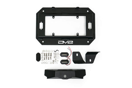 DV8 Offroad 18-22 Jeep Wrangler JL Spare Tire Delete Kit w/Light Mounts TSJL-03
