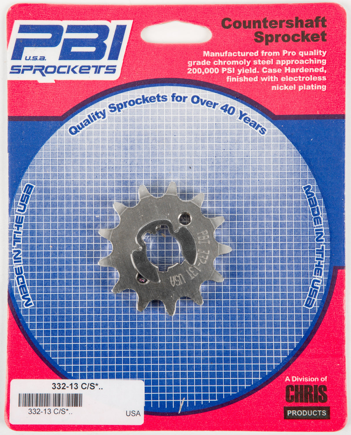 PBIFront Cs Sprocket Steel 13t-428 Hon/Yam332-13