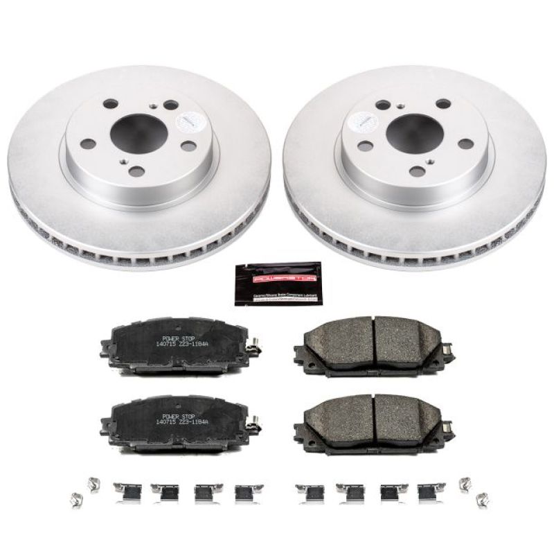 Power Stop 11-17 Lexus CT200h Front Z17 Evolution Geomet Coated Brake Kit CRK5870