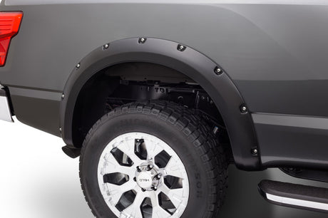 Bushwacker 04-15 Nissan Titan Pocket Style Flares 4pc 67.1/78.9/84/96in - Black 70908-02
