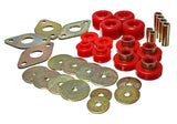 Energy Suspension Body Mount Set-Reg Access & Dbl Cab - Red 8.4109R