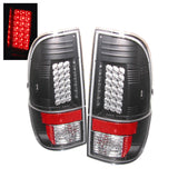 Spyder Ford Super Duty 08-15 LED Tail Lights Black ALT-YD-FS07-LED-BK 5003898