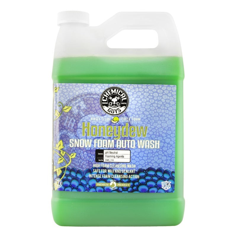 Chemical Guys Honeydew Snow Foam Auto Wash Cleansing Shampoo - 1 Gallon CWS_110