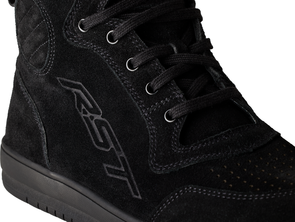 IN STOCK RST HITOP MOTO SNEAKER CE BOOT BLACK SUEDE SZ 8 - 556-3052041