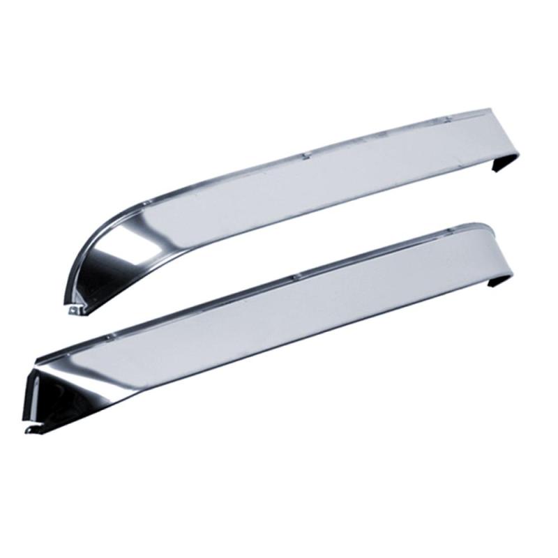 AVS 97-06 Jeep Wrangler Ventshade Window Deflectors 2pc - Stainless 12642