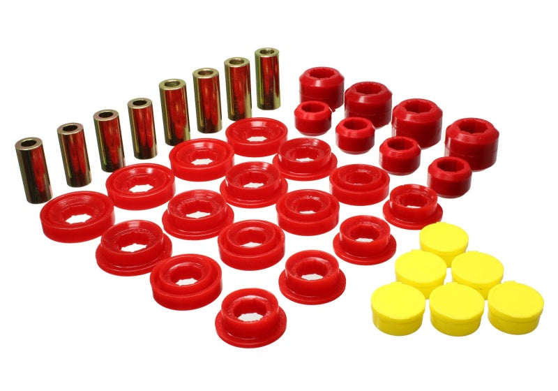 Energy Suspension 03-09 Ram 1500 Pickup 4WD Control Arm Bushing Set - Red 5.3145R