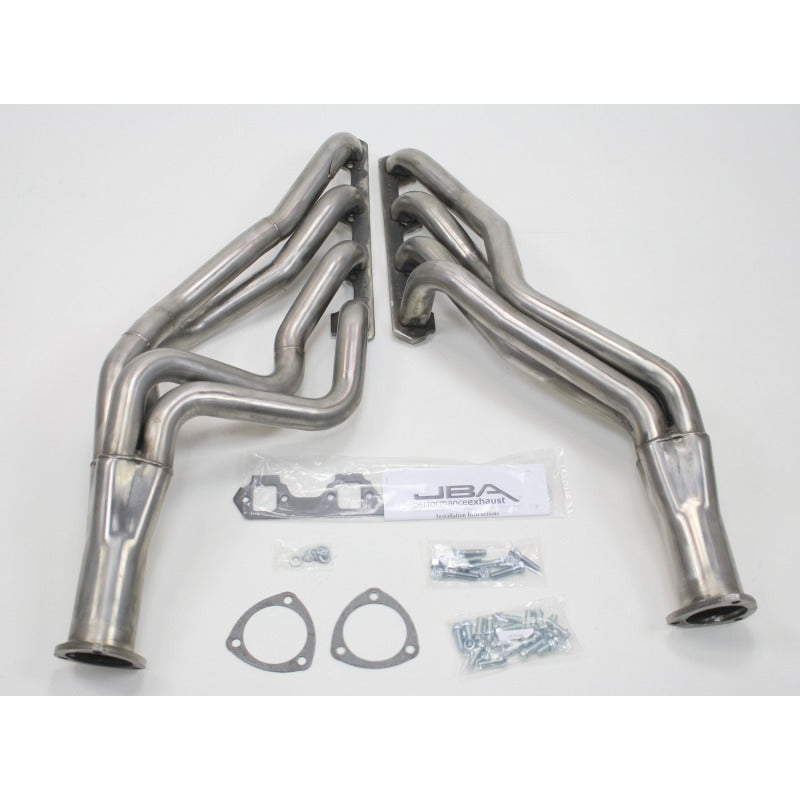 JBA 65-73 Ford Mustang 260-302 SBF 4 Speed C4/C6/AOD 1-3/4in Primary Raw 409SS Long Tube Header 6610S