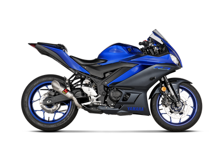 IN STOCK R3 AKRAPOVIC Slip-On Line Muffler - Titanium End Cap YZF-R3/MT-03 2022-2025  S-Y3SO6-IVOSS 1811-4327