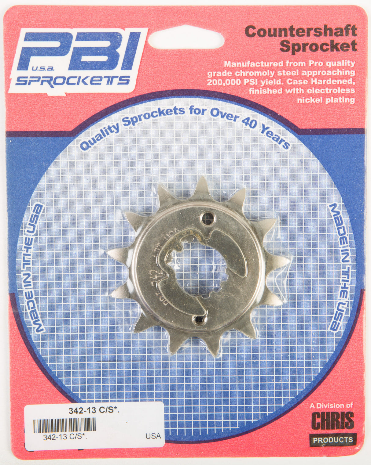 PBIFront Cs Sprocket Steel 13t-520 Hon342-13