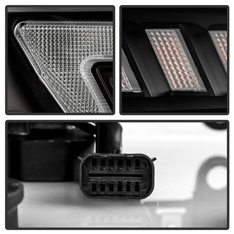 Spyder 19-22 Dodge Ram 2500 (Halogen Only) Projector Headlights - Black PRO-YD-DR19HDHALSI-SEQ-BK 5088611