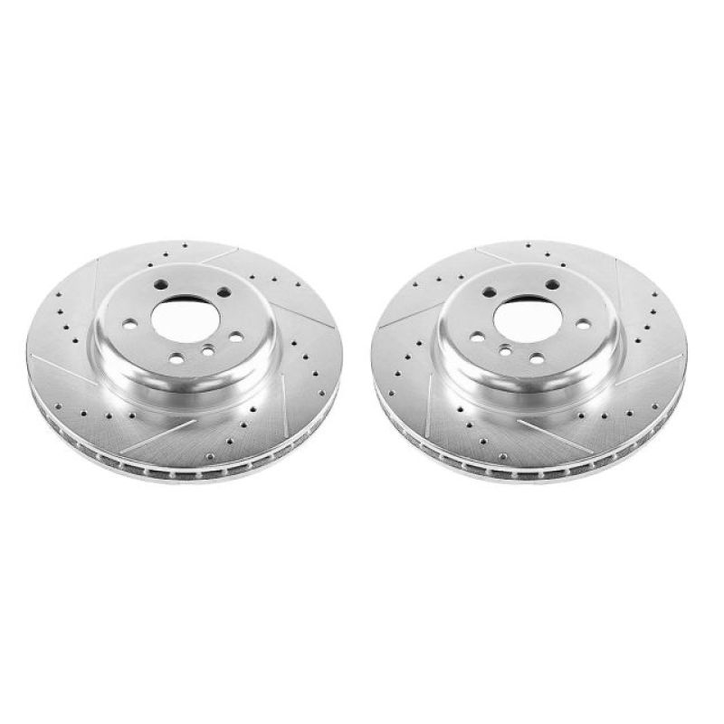 Power Stop 14-16 BMW 535d Front Evolution Drilled & Slotted Rotors - Pair EBR1228XPR