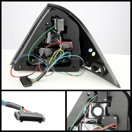 Spyder Mercedes Benz W203 C-Class 05-07 4DR Sedan LED Tail Lights Smoke ALT-YD-MBZC05-LED-SM 5069986