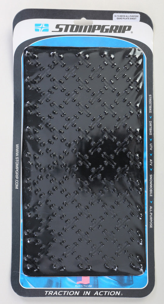 STOMPGRIP Stompgrip Sheet Black Quadplate 33-13-0001B