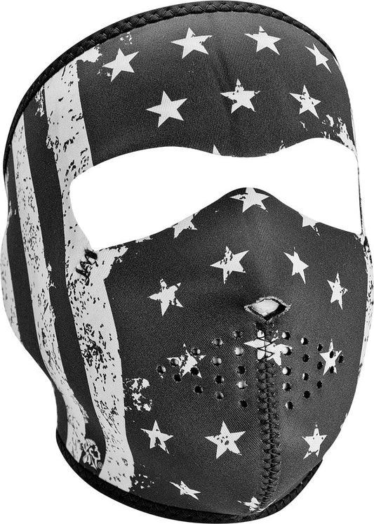 ZAN Neoprene Full Mask Vintage Flat Black/White WNFM091