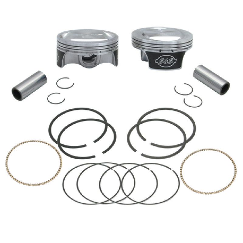 S&S Cycle 2007+ BT 3-7/8in x 4-3/8in Piston Set - .005in 106-0433