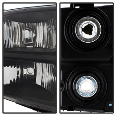 Xtune GMC Sierra 07-13 Crystal Headlights Black HD-JH-GSIE07-AM-BK 9034749