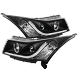Spyder Chevy Cruze 11-14 Projector Headlights Light Tube DRL Blk PRO-YD-CCRZ11-LTDRL-BK 5074164