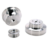 BBK 88-95 GM Truck 4.3 5.0 5.7 Underdrive Pulley Kit - Lightweight CNC Billet Aluminum (3pc) 1603