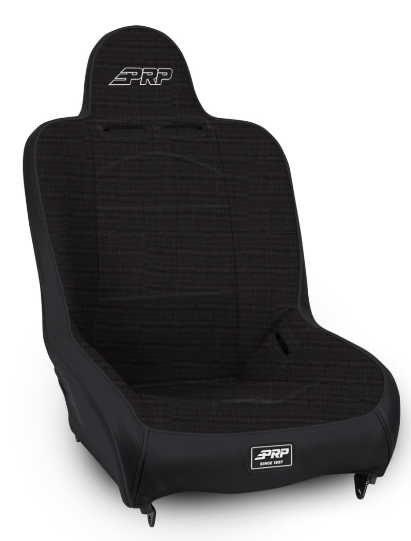 PRP Premier High Back Suspension Seat (Two Neck Slots) - All Black A100110-50
