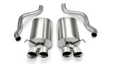 Corsa 05-08 Chevrolet Corvette C6 6.0L V8 Polished Sport Axle-Back Exhaust 14169