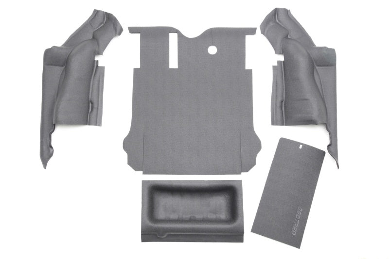 BedRug 07-10 Jeep JK Unlimited 4Dr Rear 5pc BedTred Cargo Kit (Incl Tailgate & Tub Liner) BTJK07R4