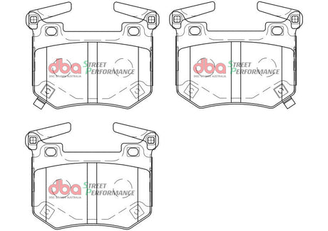 DBA 2018+ Kia Stinger V6 Twin Turbo SP Performance Rear Brake Pads DB15004SP
