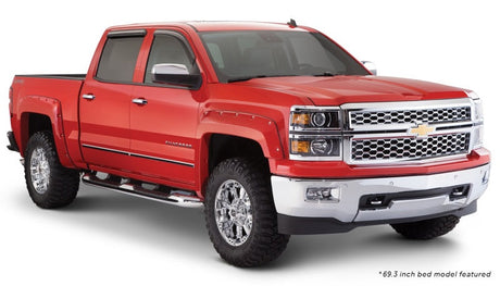 Bushwacker 15-18 Chevy Silverado 2500 HD Fleetside Pocket Style Flares 4pc 78.8/97.8in Bed - Black 40957-02
