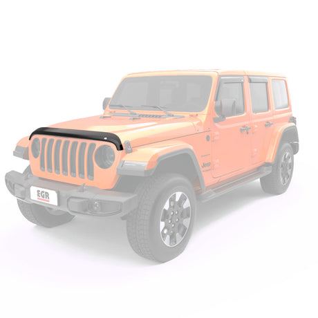 EGR Jeep 2018+ Wrangler / 2020+ Gladiator Superguard Hood Shield - Dark Smoke (305251) 305251