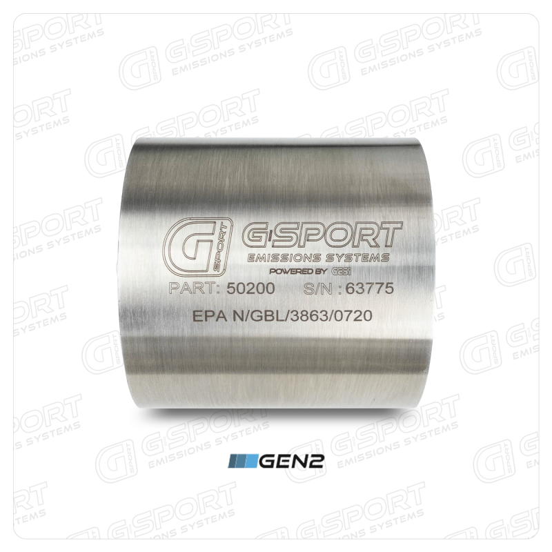 GESI G-Sport 400 CPSI GEN 2 EPA Compliant 4in x 4in High Output Substrate Only- 350-500HP 50200