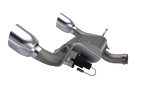 QTP 07-18 Jeep Wrangler 3.6L/3.8L 304SS Screamer Axle Back Exhaust w/4in Tips 425007
