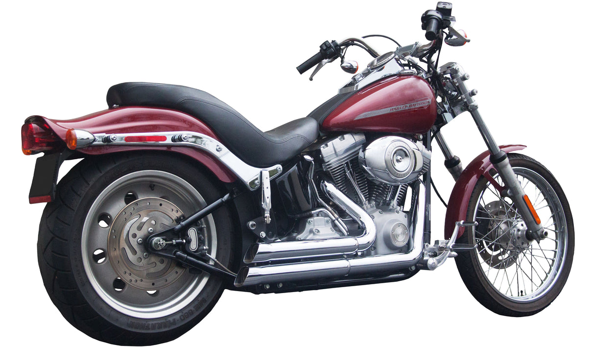 FIREBRAND-OLD Upstarts 2-In-2 Exhaust Chrome Softail 12-1009OLD