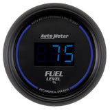 Autometer Cobalt Digital 52.4mm Black Programmable Empty-Full Range Fuel Level Gauge 6910
