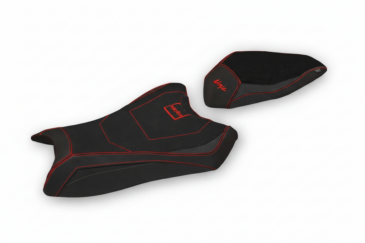 IN STOCK Tappezzeria Italia - Kawasaki Ninja ZX6R 2019-2025 - Comfort - Black/Red - KWZX619A-1BL-1