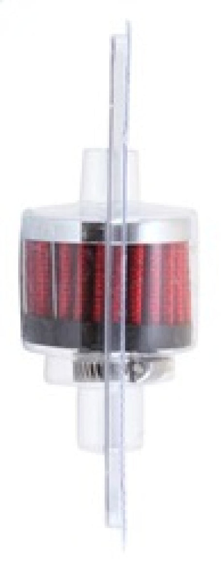 K&N Clamp On Rubber Base Crankcase Vent Filter 0.375in Flange ID x 2in OD x 1.5in Height 62-1320