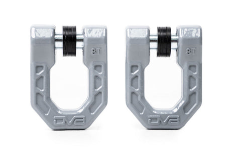 DV8 Offroad Elite Series D-Ring Shackles - Pair (Gray) UNSK-01GR