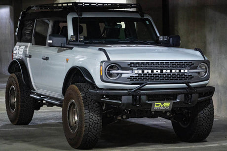 DV8 Offroad 21-22 Ford Bronco Factory Front Bumper Licence Relocation Bracket - Front LPBR-01