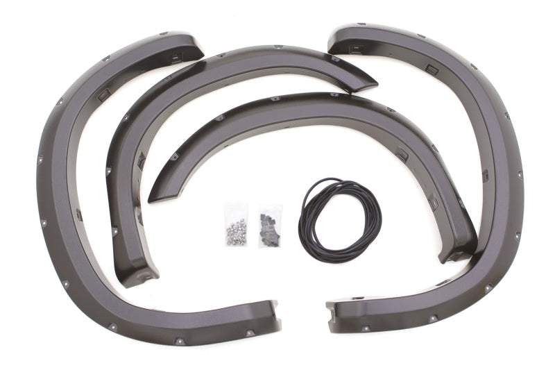Lund 07-13 Toyota Tundra RX-Rivet Style Textured Elite Series Fender Flares - Black (4 Pc.) RX602T
