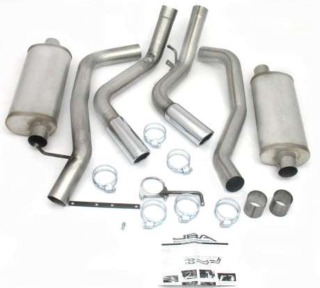 JBA 01-06 Chevrolet Silverado 2500/3500 HD 6.0/8.1L 409SS Pass Side Dual Exit Cat-Back Exhaust 40-3030