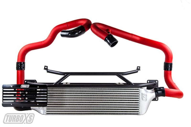 Turbo XS FMIC 2015-2017 Subaru STi - Wrinkle Red Pipes STI15-FMIC-RED