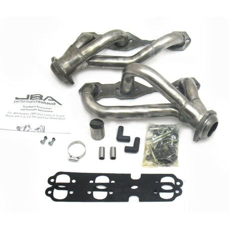 JBA 88-95 & 02-03 GM S-Truck 4.3L V6 4WD 1-1/2in Primary Raw 409SS Cat4Ward Header 1840S-3
