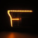 AlphaRex 18-20 Ford F-150 (Req. Conv F150 w/LED) LUXX LED Proj HL Alpha-Blk w/Actv Lt Seq Sig SB DRL 880251