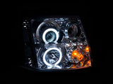 ANZO 2003-2006 Cadillac Escalade Projector Headlights w/ Halo Chrome (CCFL) (HID Compatible) 111176